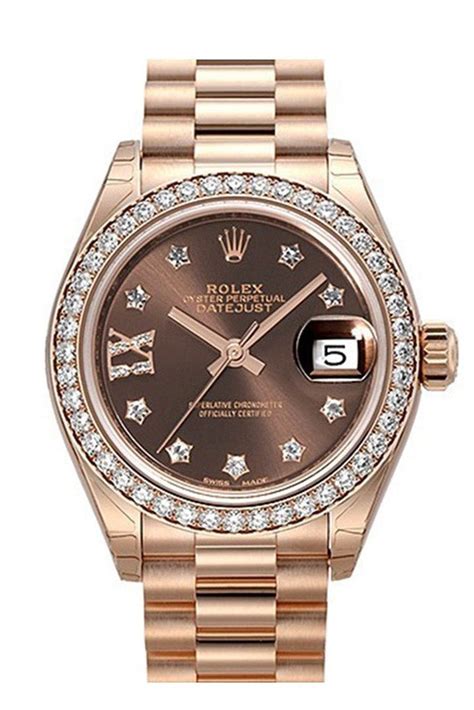 rolex datejust 28 rose gold|rolex rose gold datejust price.